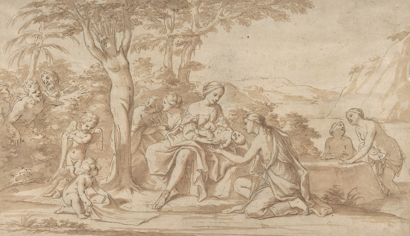 The Birth of Adonis by Marcantonio Franceschini — digital art print download