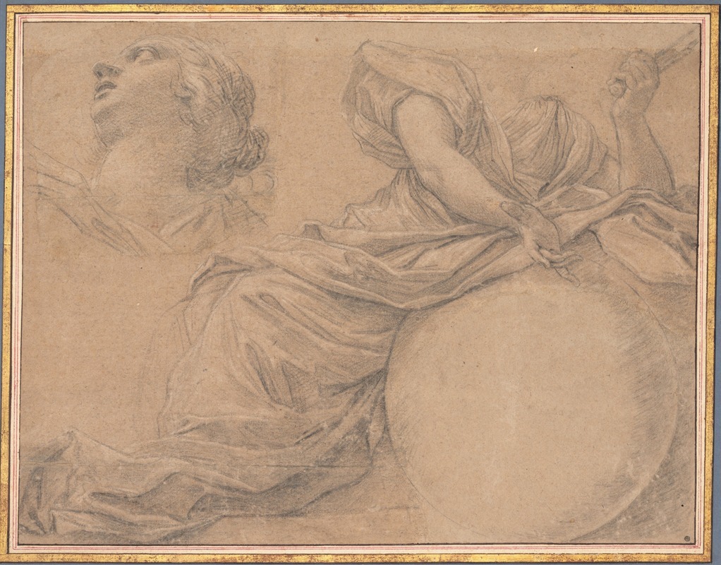 Study for the Muse Urania by Michel Dorigny — digital art print download