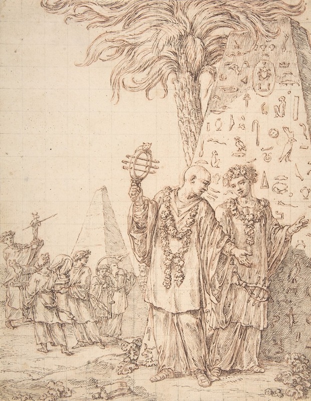 Procession at Memphis by Мишель-Франсуа Дандр-Бардон — digital art print download