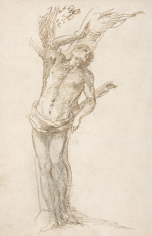 Saint Sebastian Tied to a Tree by Pedro Duque y Cornejo — digital art print download