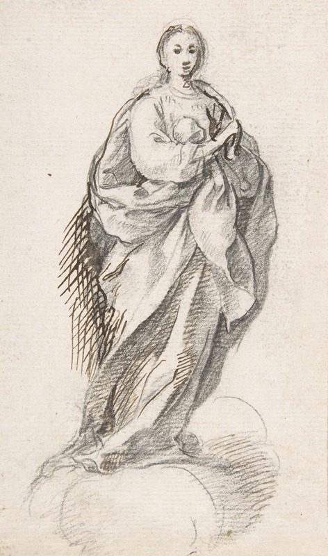 Virgin of the Immaculate Conception Standing on Clouds — Pedro Duque y Cornejo