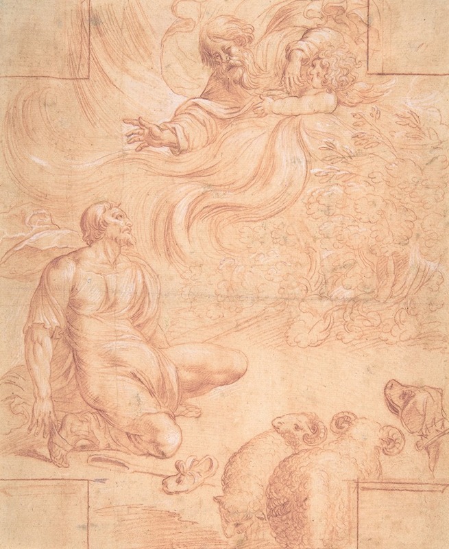 God Appearing to Moses by Пьер Бребьет — digital art print download