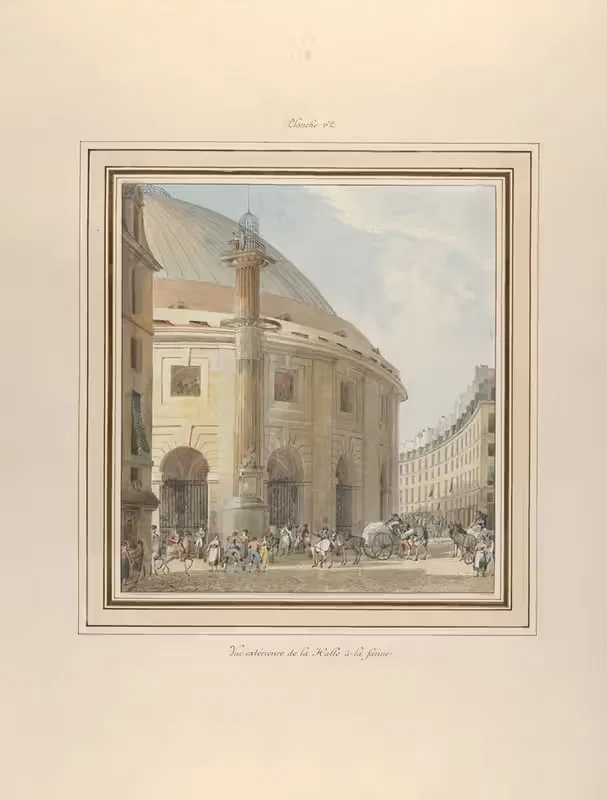La Halle aux Blés, Exterior View — Pierre François Léonard Fontaine