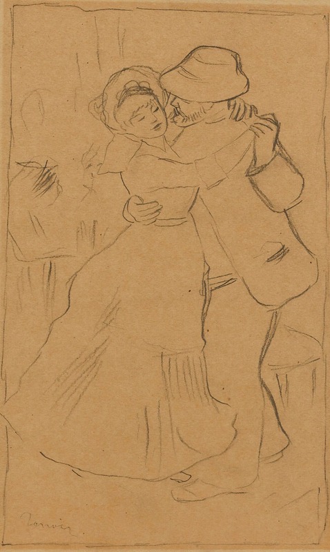 La danse à bougival by Пьер-Огюст Ренуар — digital art print download