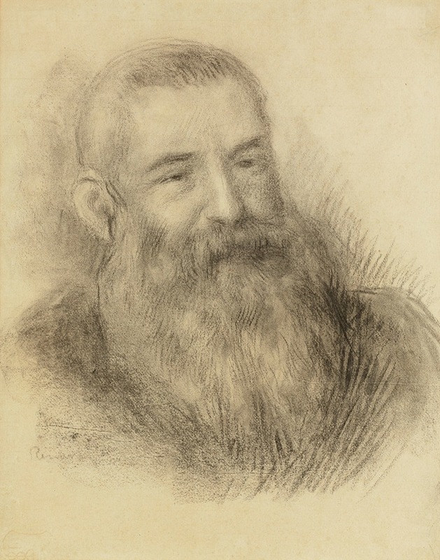Portrait de Claude Monet by Пьер-Огюст Ренуар — digital art print download