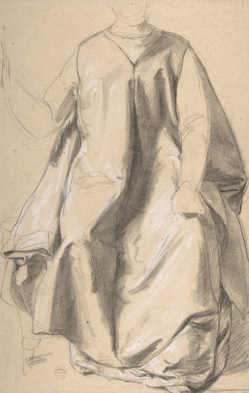 Figure in a Long Robe, Seated by Romain Cazes — digital art print download