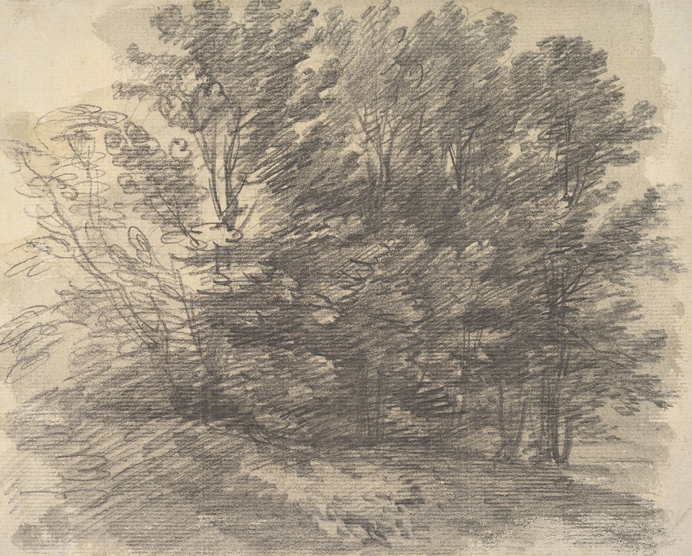 A Clump of Trees by Томас Гейнсборо — digital art print download
