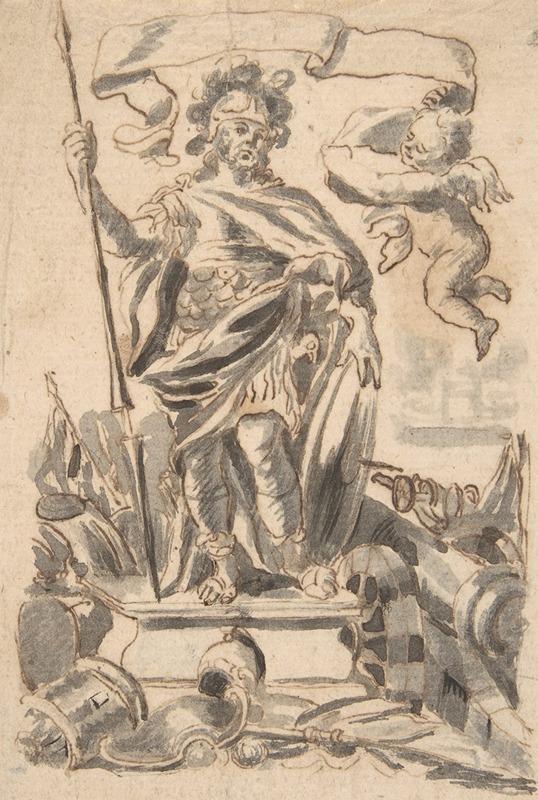 Design for a Book Illustration by William Faithorne the Elder — digital art print download