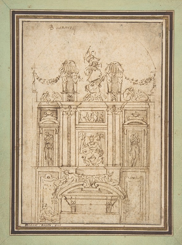 Architectural Study by After Michelangelo Buonarroti — digital art print download
