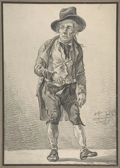 A Drunken Man Standing by Aleksandr Orlovsky, 1822 — digital art print download