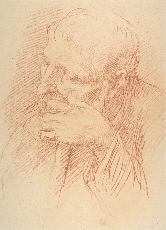Study of a Head by Альфонс Легро, 1837–1911 — digital art print download