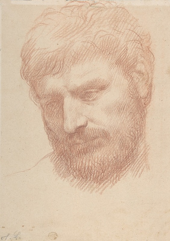 Head of a Man by Альфонс Легро, 1837–1911 — digital art print download