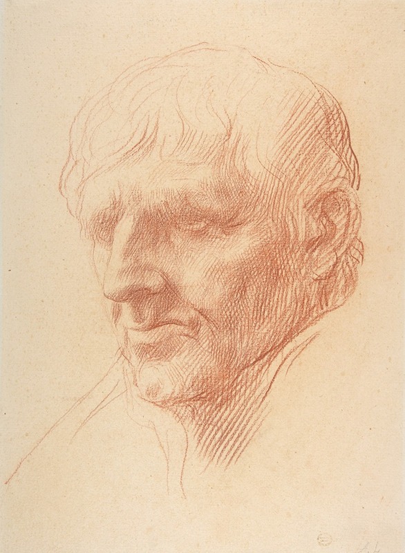 Head of a Man by Альфонс Легро, 1837–1911 — digital art print download