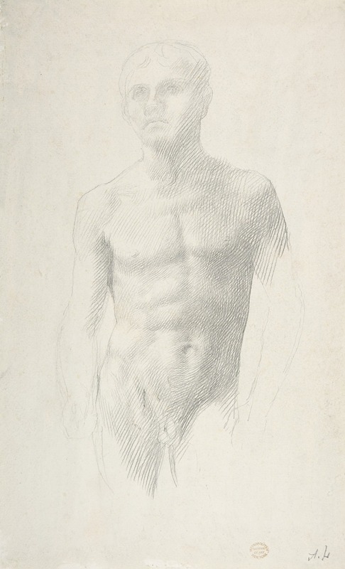 Study of a Figure by Альфонс Легро, 1837–1911 — digital art print download