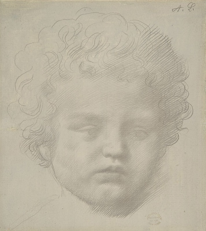 Study of a Head by Альфонс Легро, 1837–1911 — digital art print download