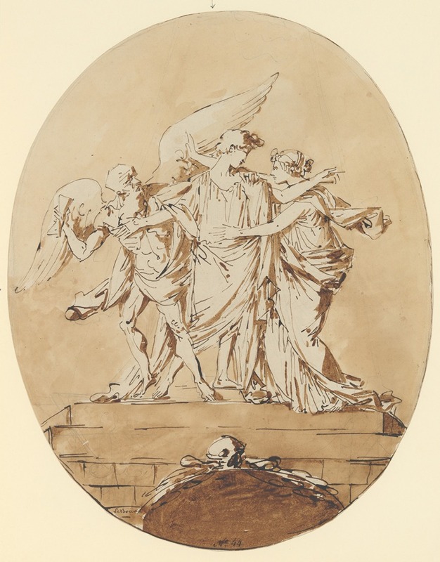 Allegorical Design for a Tomb by André Lebrun — digital art print download