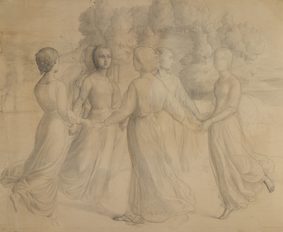 The Round Dance by Луи Жанмо — digital art print download
