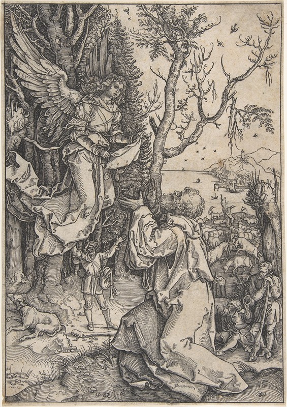 Joachim and the Angel by Anton Möller the Elder, 1582 — digital art print download