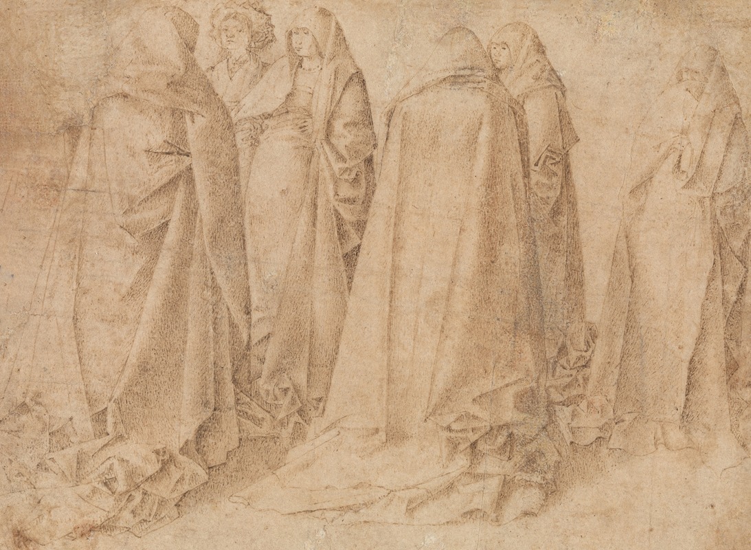 Group of Draped Figures by Антонелло да Мессино — digital art print download