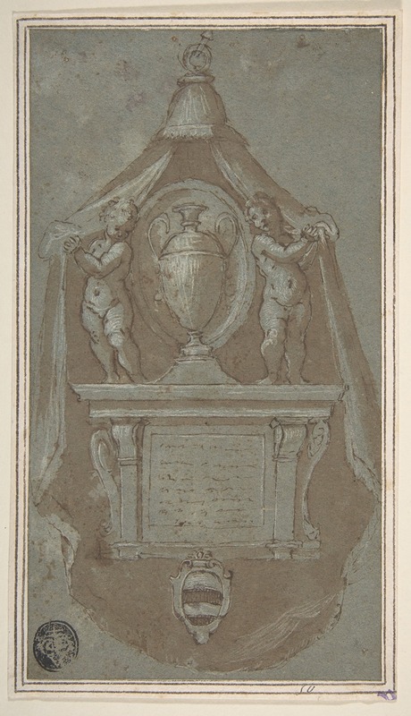 Design for a Wall Tomb by Avanzino Nucci, 1590–1610 — digital art print download