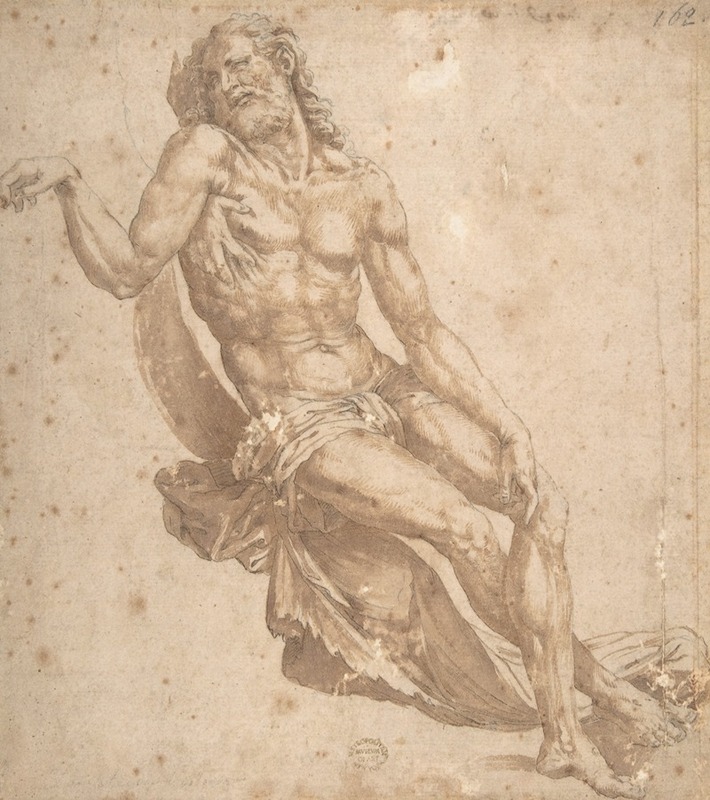 Study for Christ in The Entombment by Bartolomeo Neroni — digital art print download