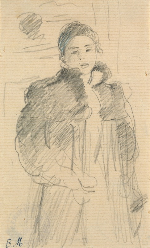 Study for 'Young Girl in a Green Coat' — Berthe Morisot