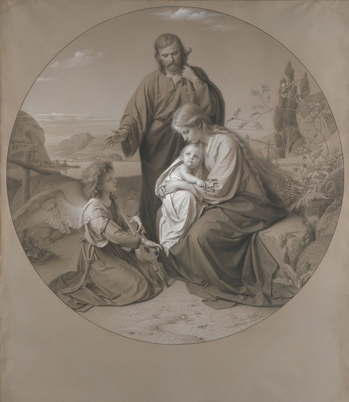 Holy Family by Carl Müller, 1872 — digital art print download
