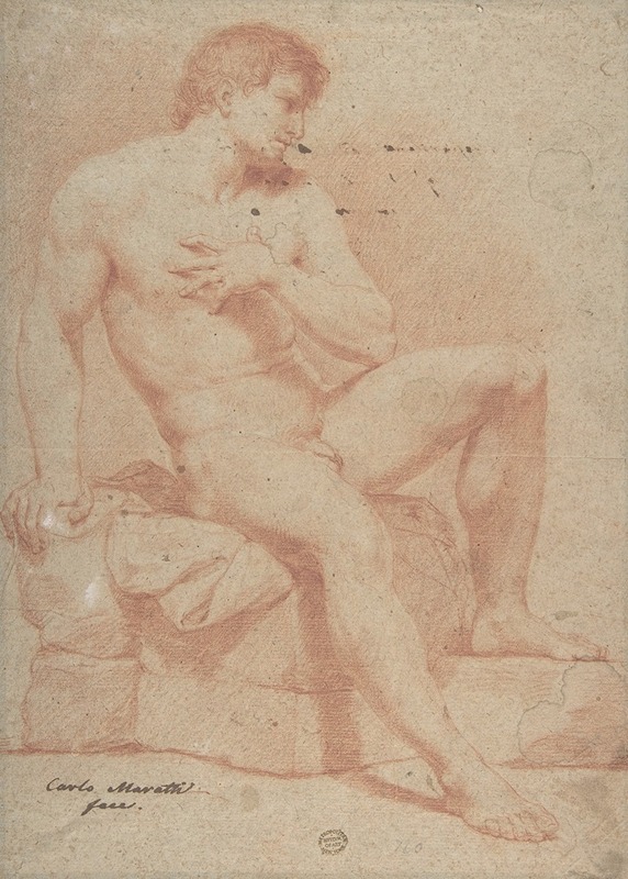 Nude Male Figure by Карло Маратти, 1625–1713 — digital art print download