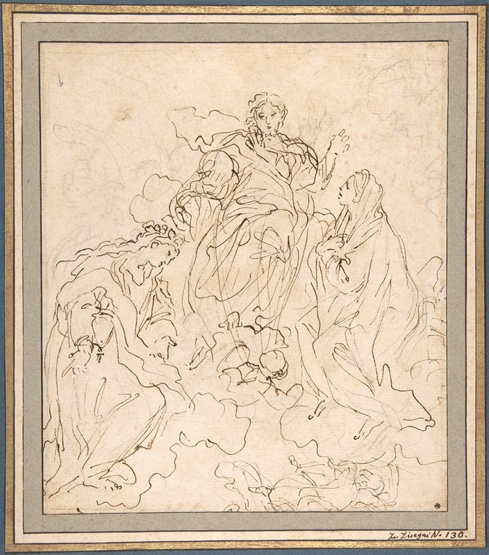 The Virgin and Saint Rosalia Interceding with Christ — Carlo Maratti