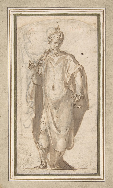 Standing Figure of a Warrior King — Cesare Nebbia