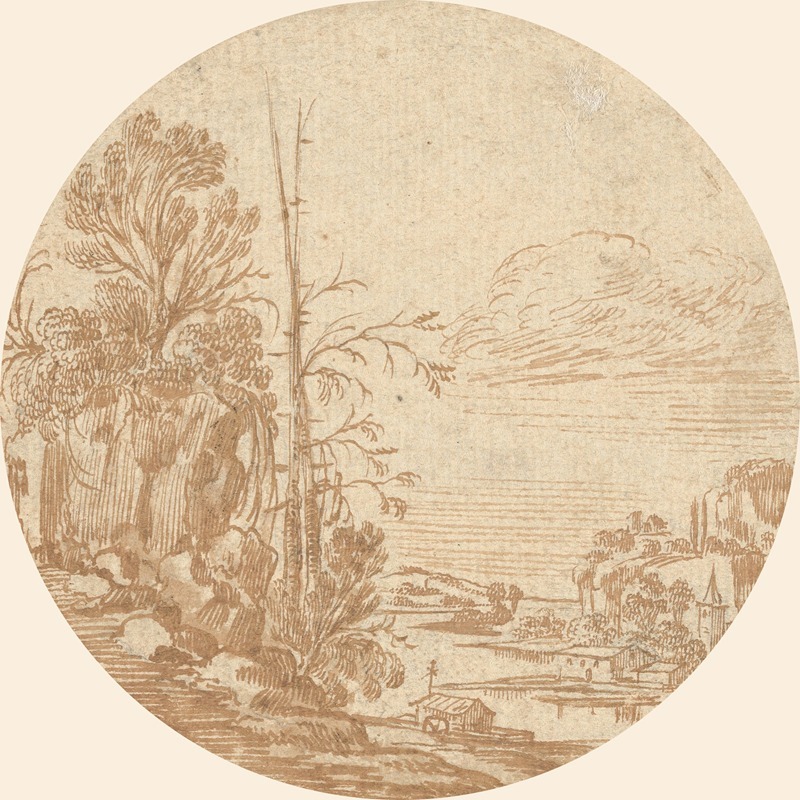 Landscape with a River and a Village — Charles Cornelisz. de Hooch