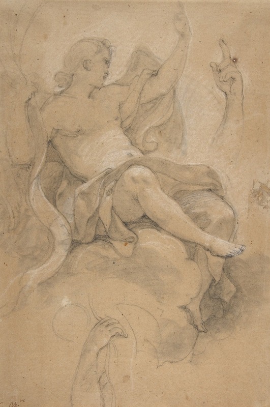 Angel Holding a Banderole — Шарль-Жозеф Натоир