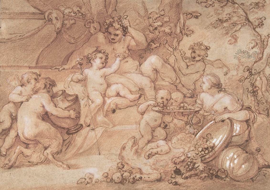 The Harvest of Silenus — Charles-Joseph Natoire