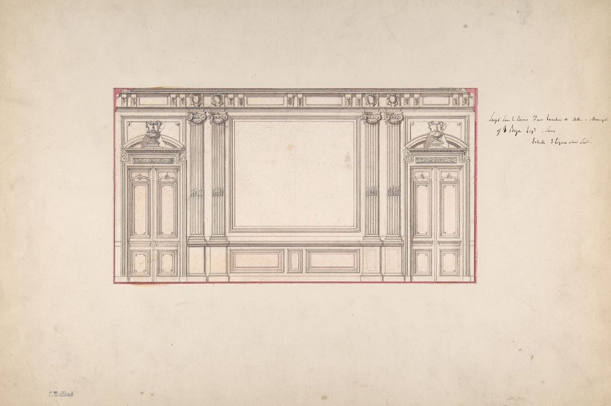 Design for Wall Panelling by Шарль Момблон — digital art print download
