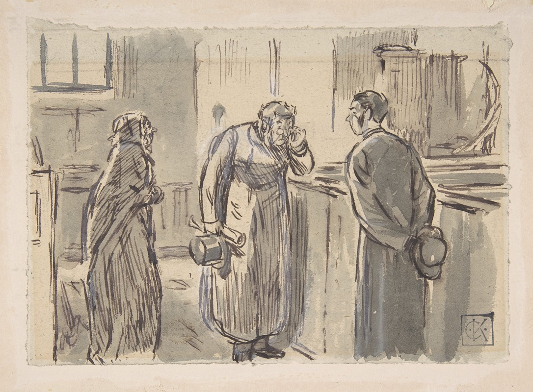 A Vicar and a Curate by Чарльз Самуэль Кин, 1870–1891 — digital art print download