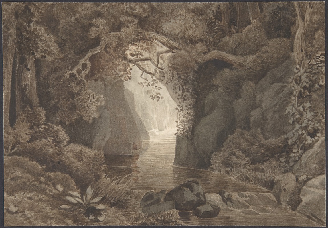 Wooded Landscape with a Creek — Christoph Nathe