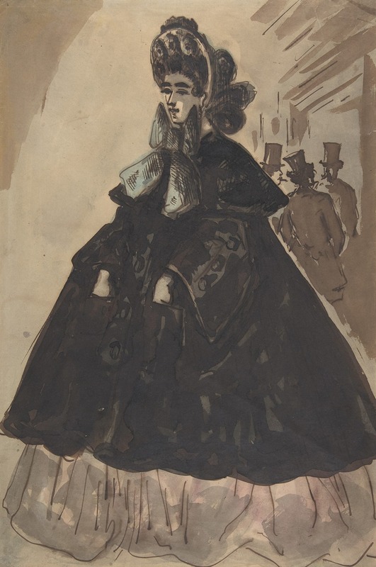 A Lady in a Bonnet and Coat — Константин Гай