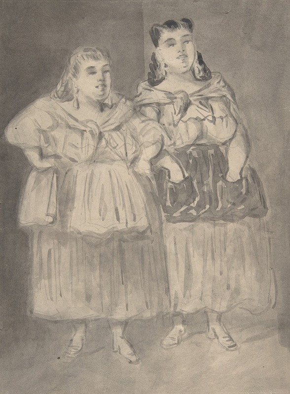 Two Fat Peasant Women by Константин Гай — digital art print download