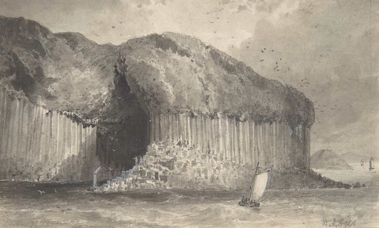 View of Fingal's Cave by David Octavius Hill — digital art print download