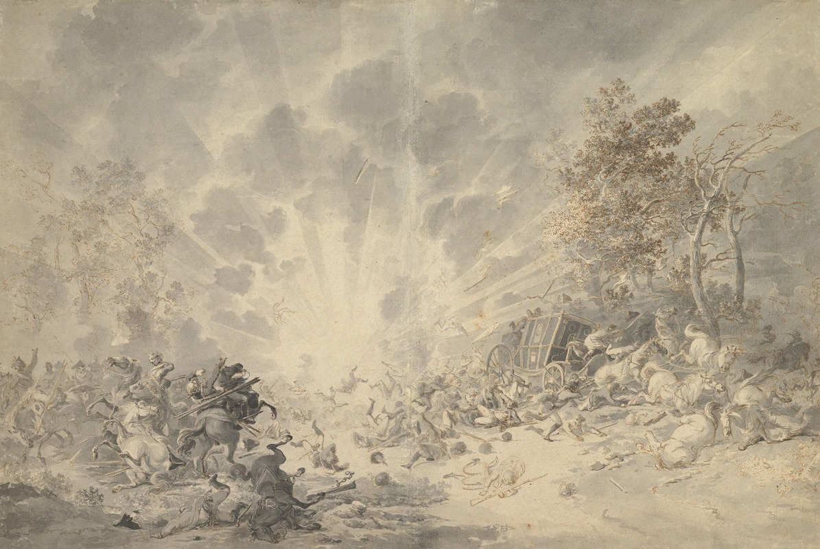 A Military Convoy Surprised by an Explosion — Дирк Лангендайк