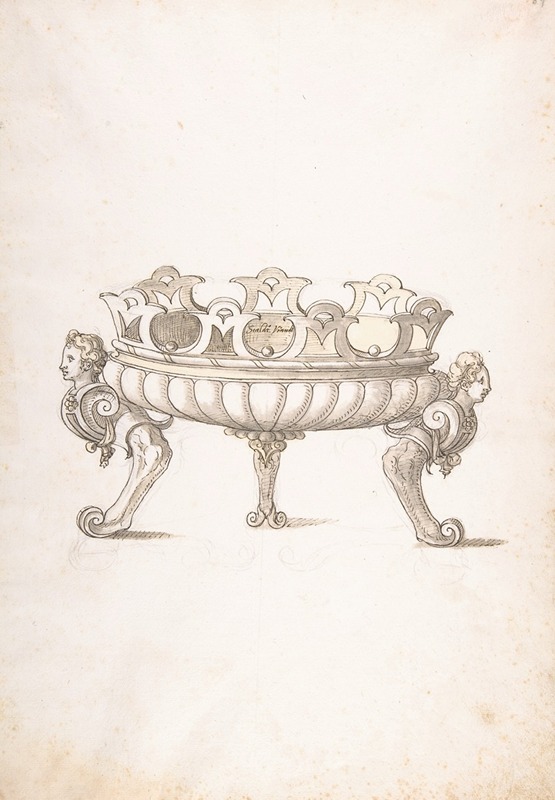 Design for a Bronze Vessel by Erasmus Hornick — digital art print download