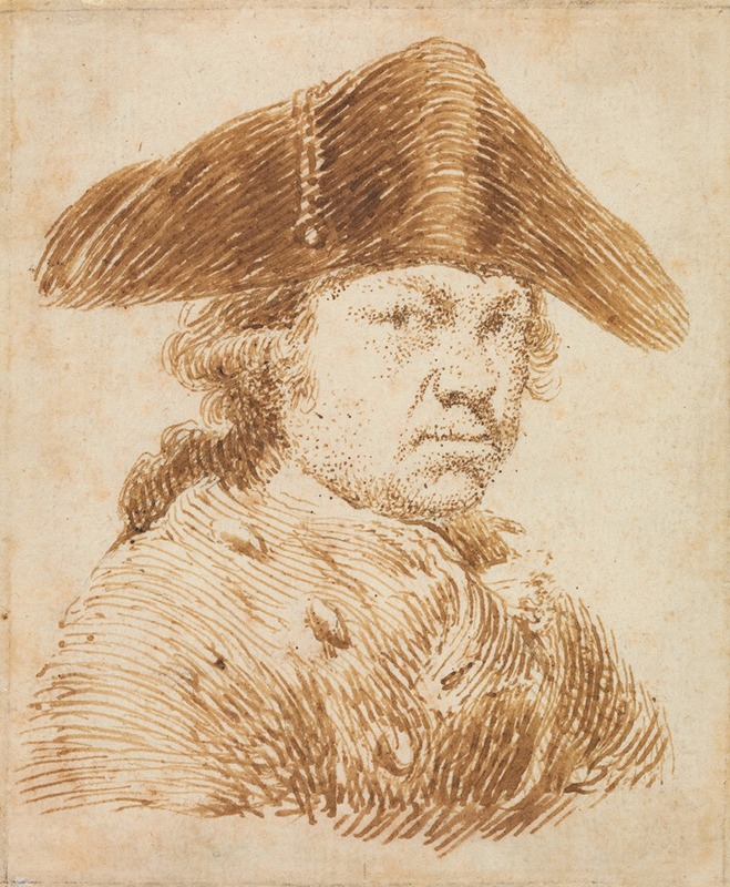 Self-Portrait in a Cocked Hat by Франсиско де Гойя — digital art print download