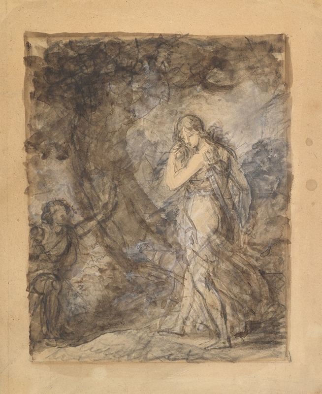 Daphnis Running toward Chloe by François Gérard — digital art print download