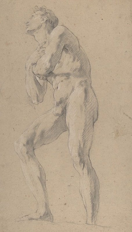 Standing Male Nude Seen from Below by Франсуа Лемойн — digital art print download