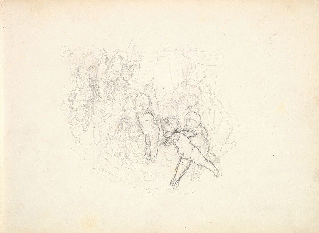 A Group of Children by Фредерик Лейтон — digital art print download