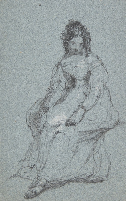 Seated Girl by Джордж Джонс — digital art print download