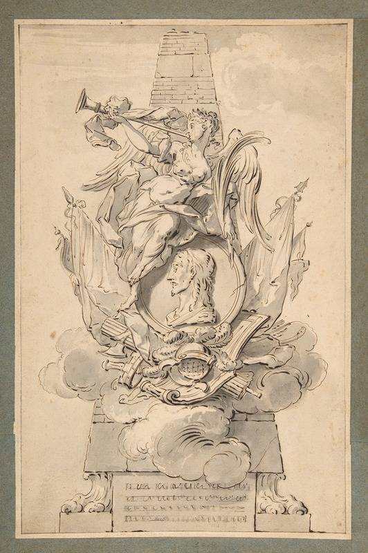 Design for a Monument to a Military Leader — Gilles-Marie Oppenord