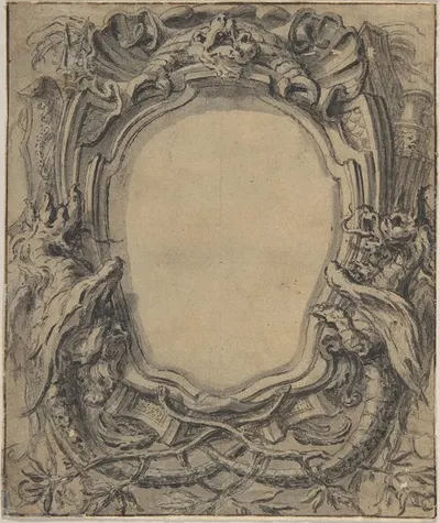 Study for a Cartouche by Gilles-Marie Oppenord — digital art print download