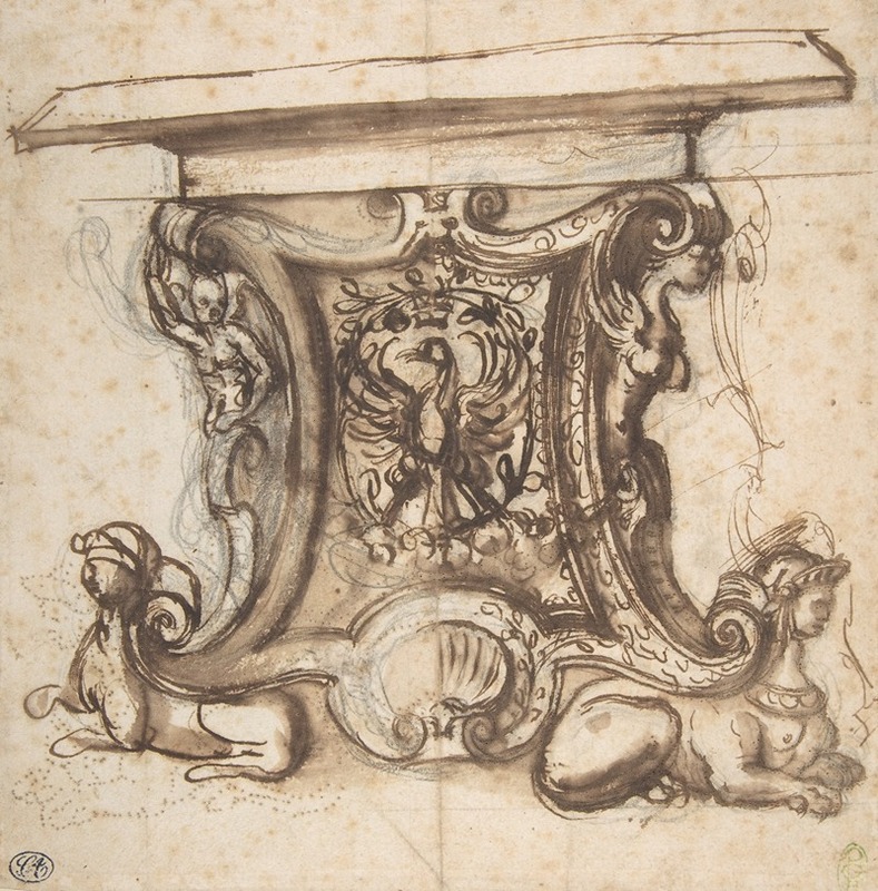 Design for the End Pier of a Table — Giovanni Battista Naldini