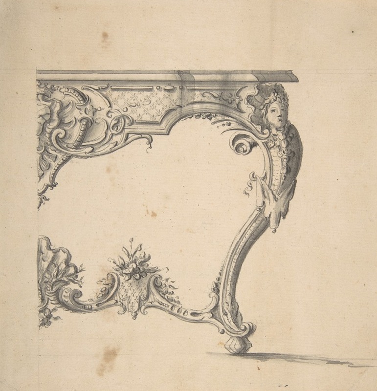 Design for a Table by Giovanni Battista Natali III, 1698–1765 — digital art print download